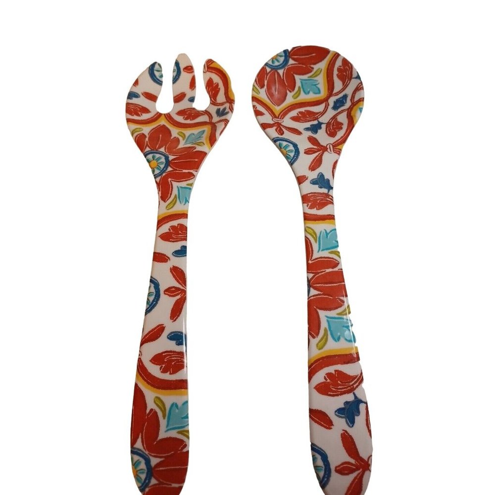 Bobby Flay Salad Serving Fork And Spoon Combo